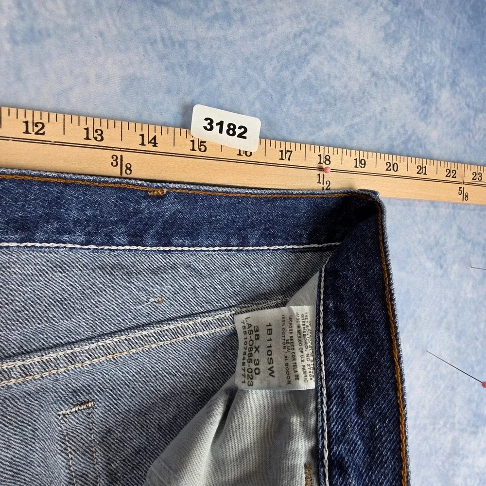 Brittania Regular Fit Jeans Mens 38x30 Dark Wash Heavyweight Denim 1B110SW NEW